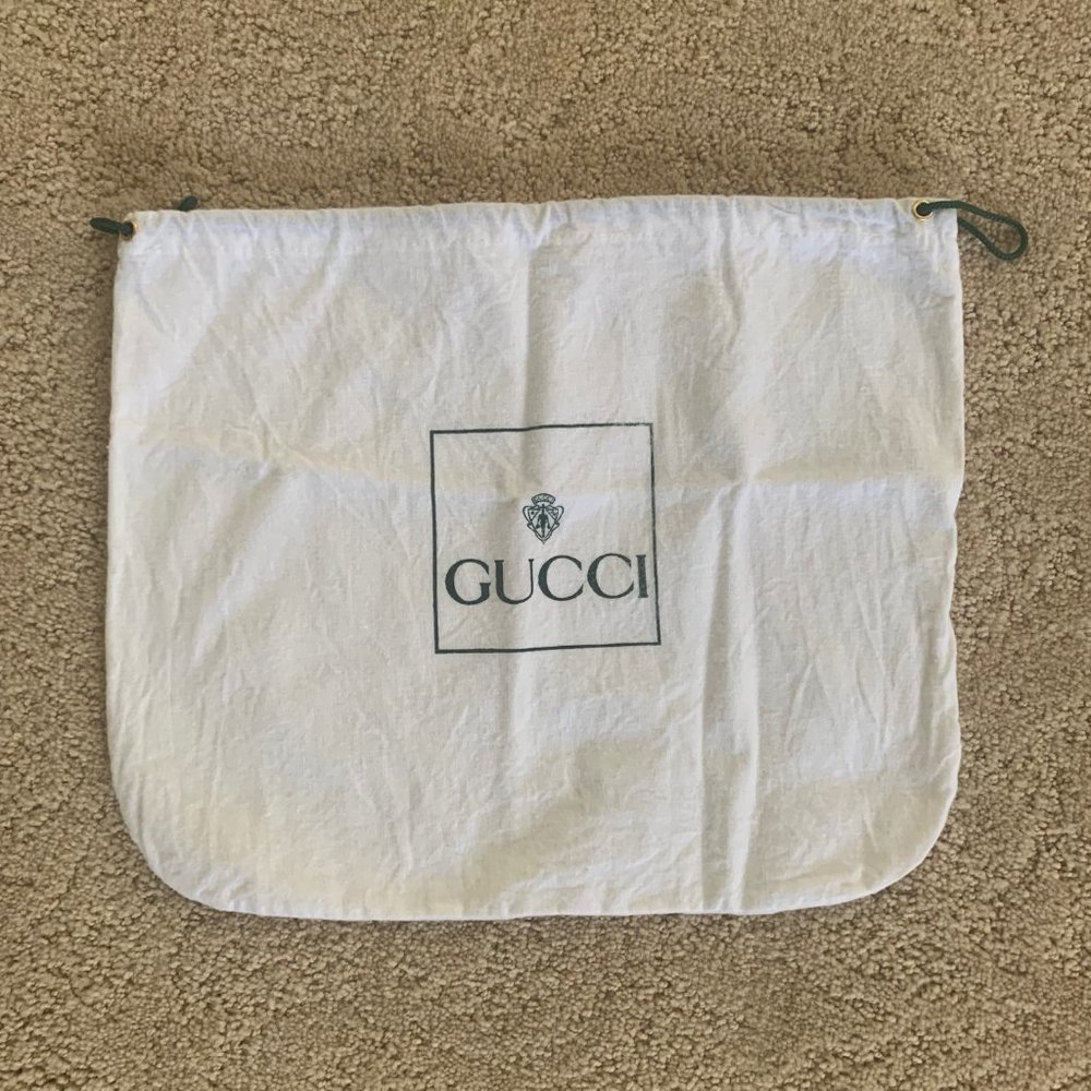 Gucci Dust Cover. Size 11.5" wide by 9.5" long.